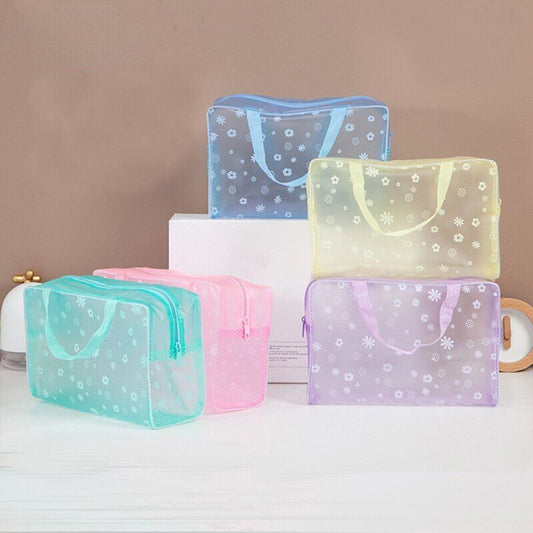 1 Pc PVC Transparent Cosmetic Makeup Bag Waterproof Zipper Case Travel Handbag Buy Our Tea