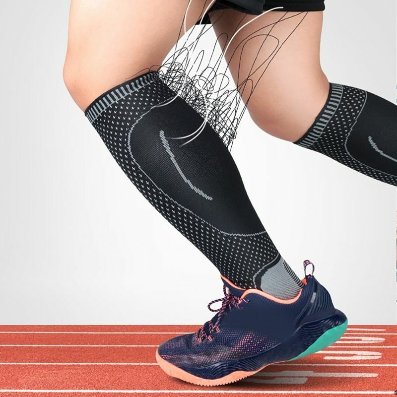 1 Pc Sports Leg Pad Safety Running Cycling Compression Sleeves Calf Shin Splints Buy Our Tea