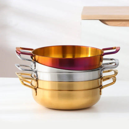 1 Pcs Seafood Pot Golden Crayfish Stainless Steel Stove Dry Pot Mini Pot Portable Pot Kitchen Cooking Tool