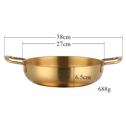 1 Pcs Seafood Pot Golden Crayfish Stainless Steel Stove Dry Pot Mini Pot Portable Pot Kitchen Cooking Tool