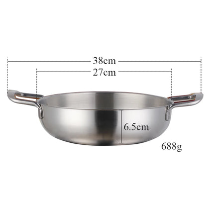 1 Pcs Seafood Pot Golden Crayfish Stainless Steel Stove Dry Pot Mini Pot Portable Pot Kitchen Cooking Tool