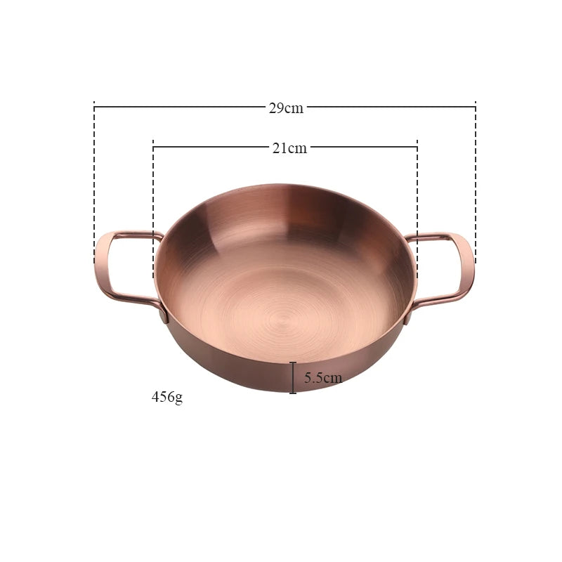 1 Pcs Seafood Pot Golden Crayfish Stainless Steel Stove Dry Pot Mini Pot Portable Pot Kitchen Cooking Tool