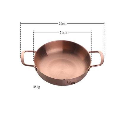 1 Pcs Seafood Pot Golden Crayfish Stainless Steel Stove Dry Pot Mini Pot Portable Pot Kitchen Cooking Tool