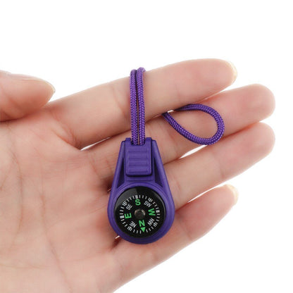 1 Pcs Zipper Tail Rope Pocket Compasses Mini Survival Paracord Bracelet Hiking Buy Our Tea