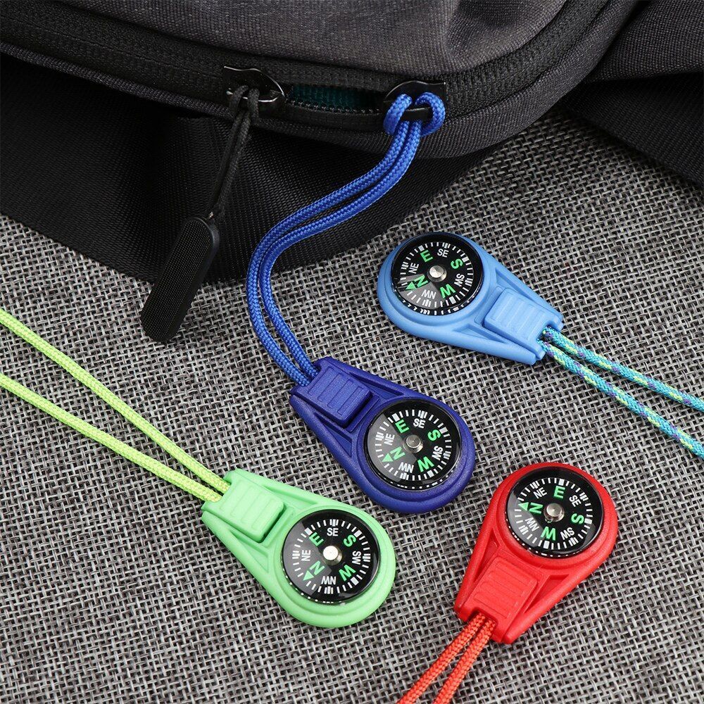 1 Pcs Zipper Tail Rope Pocket Compasses Mini Survival Paracord Bracelet Hiking Buy Our Tea