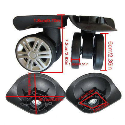 1 pair Travel Suitcase Wheels Repair Accessories Luggage Mute Brake Wheel Travel Buy Our Tea