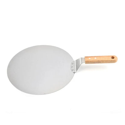 10/12 inch Stainless Steel Pizza Shovel Pizza Peels With Wooden Handle Pizza Paddle Spatula Cake Baking Tool Kitchen Accessories