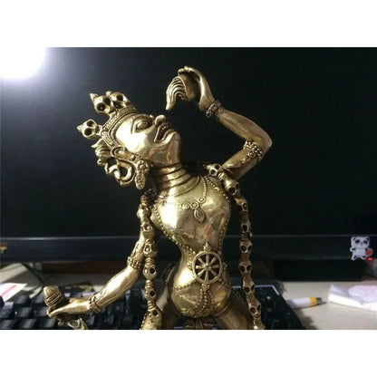 10" China Tibet Buddhism Brass Bronze Jingang Yoga Buddha Bodhisattva/Buddha Statue