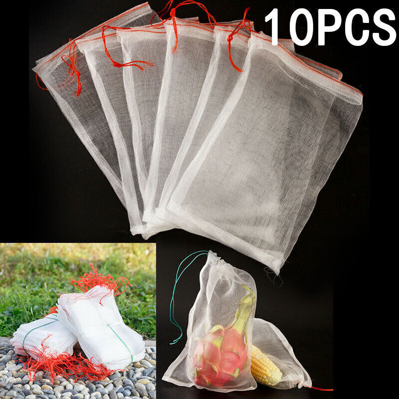 10 Pack Reusable Produce Bags Black ROPE Mesh Vegetable Fruit Toys Storage Pouch Buy Our Tea