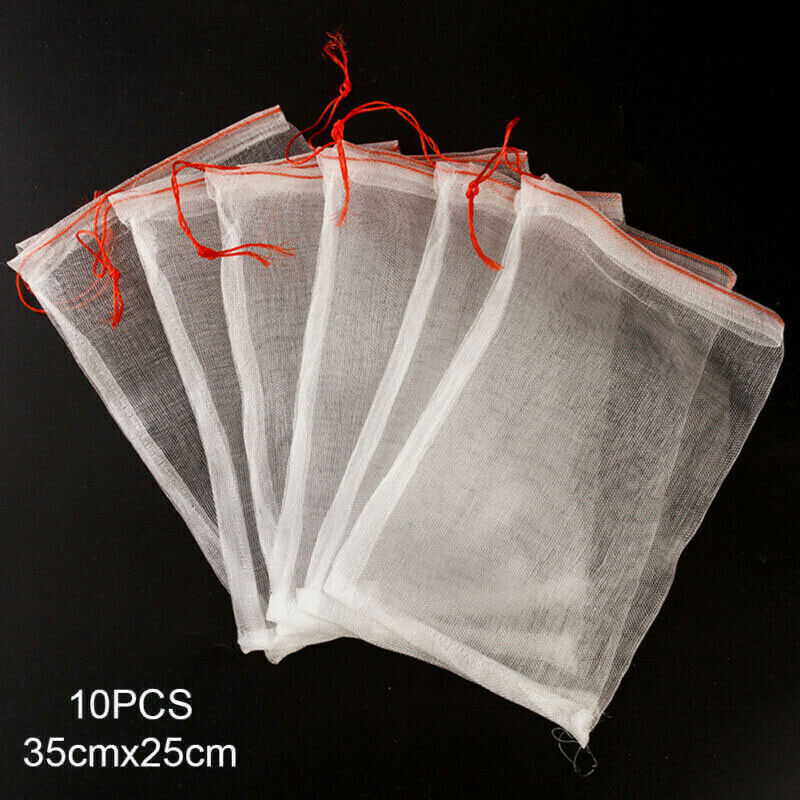 10 Pack Reusable Produce Bags Black ROPE Mesh Vegetable Fruit Toys Storage Pouch Buy Our Tea