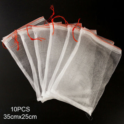 10 Pack Reusable Produce Bags Black ROPE Mesh Vegetable Fruit Toys Storage Pouch Buy Our Tea