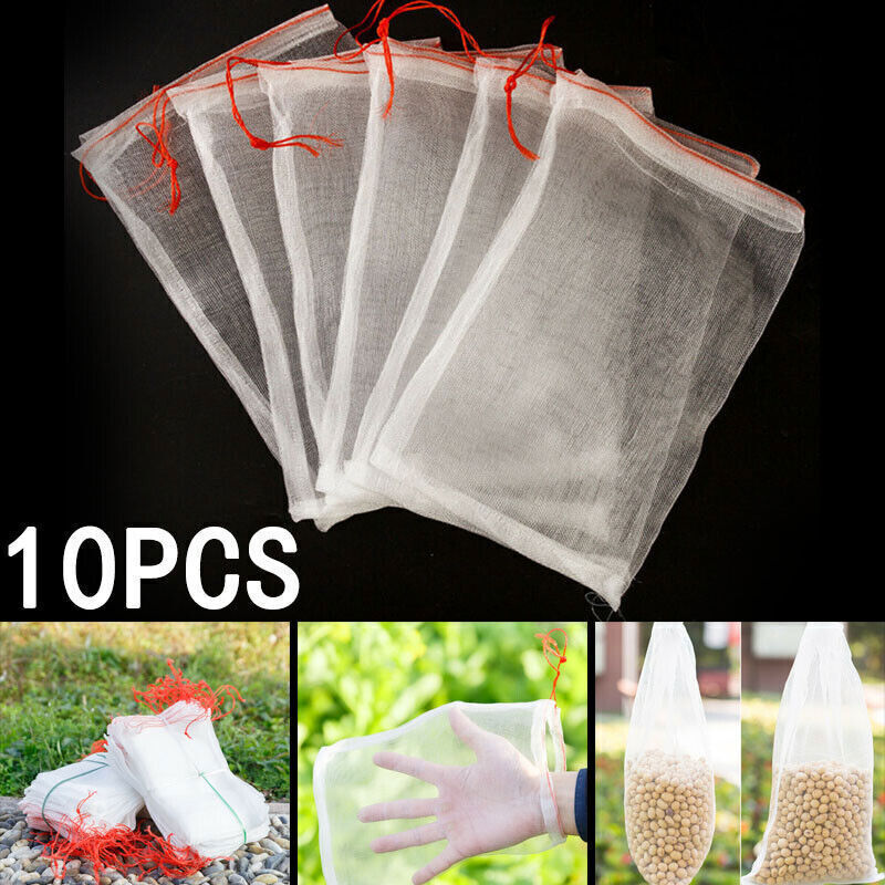 10 Pack Reusable Produce Bags Black ROPE Mesh Vegetable Fruit Toys Storage Pouch Buy Our Tea