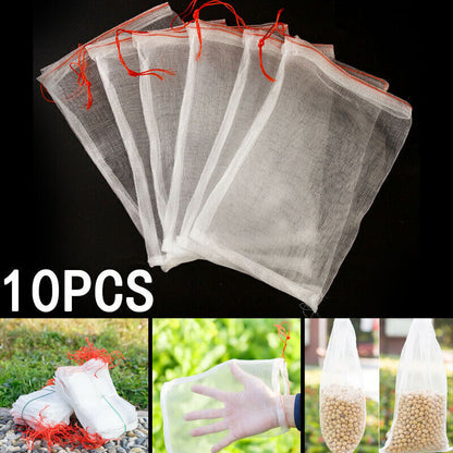 10 Pack Reusable Produce Bags Black ROPE Mesh Vegetable Fruit Toys Storage Pouch Buy Our Tea