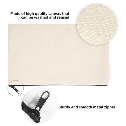 10 Pcs Canvas Pen Case Makeup Bag Cotton Canvas Cosmetic Travel Purse 8*4 Inches Buy Our Tea