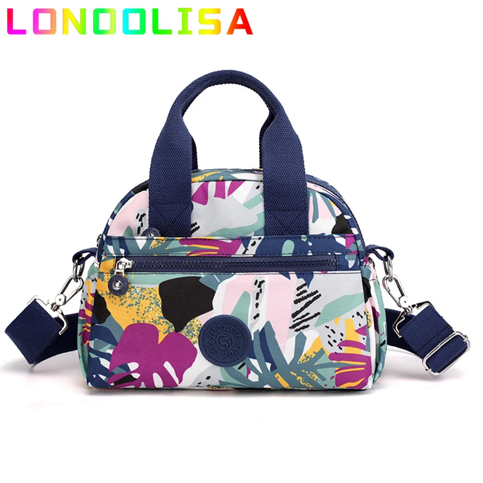 10 Styles Women Nylon Handbag Pocket Shoulder Bag Travel Messenger Crossbody Satchel Printed Female Lightweight Portable Sac