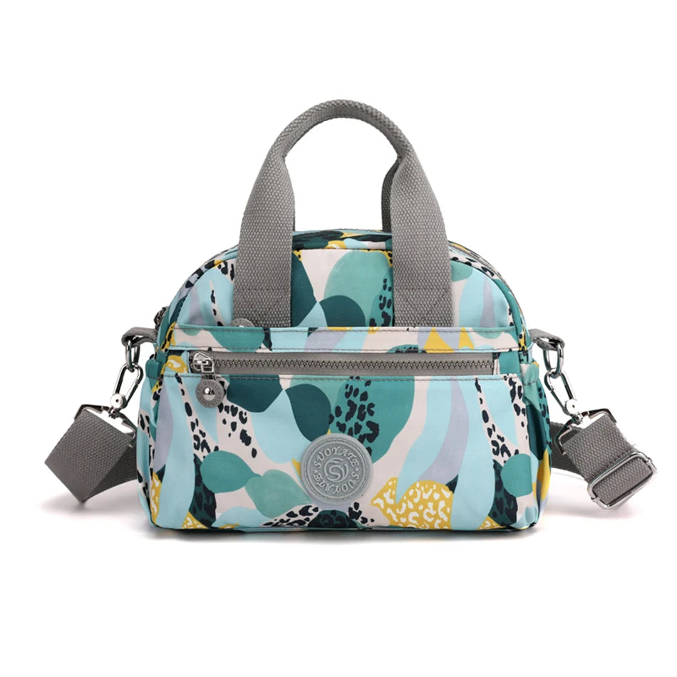 10 Styles Women Nylon Handbag Pocket Shoulder Bag Travel Messenger Crossbody Satchel Printed Female Lightweight Portable Sac