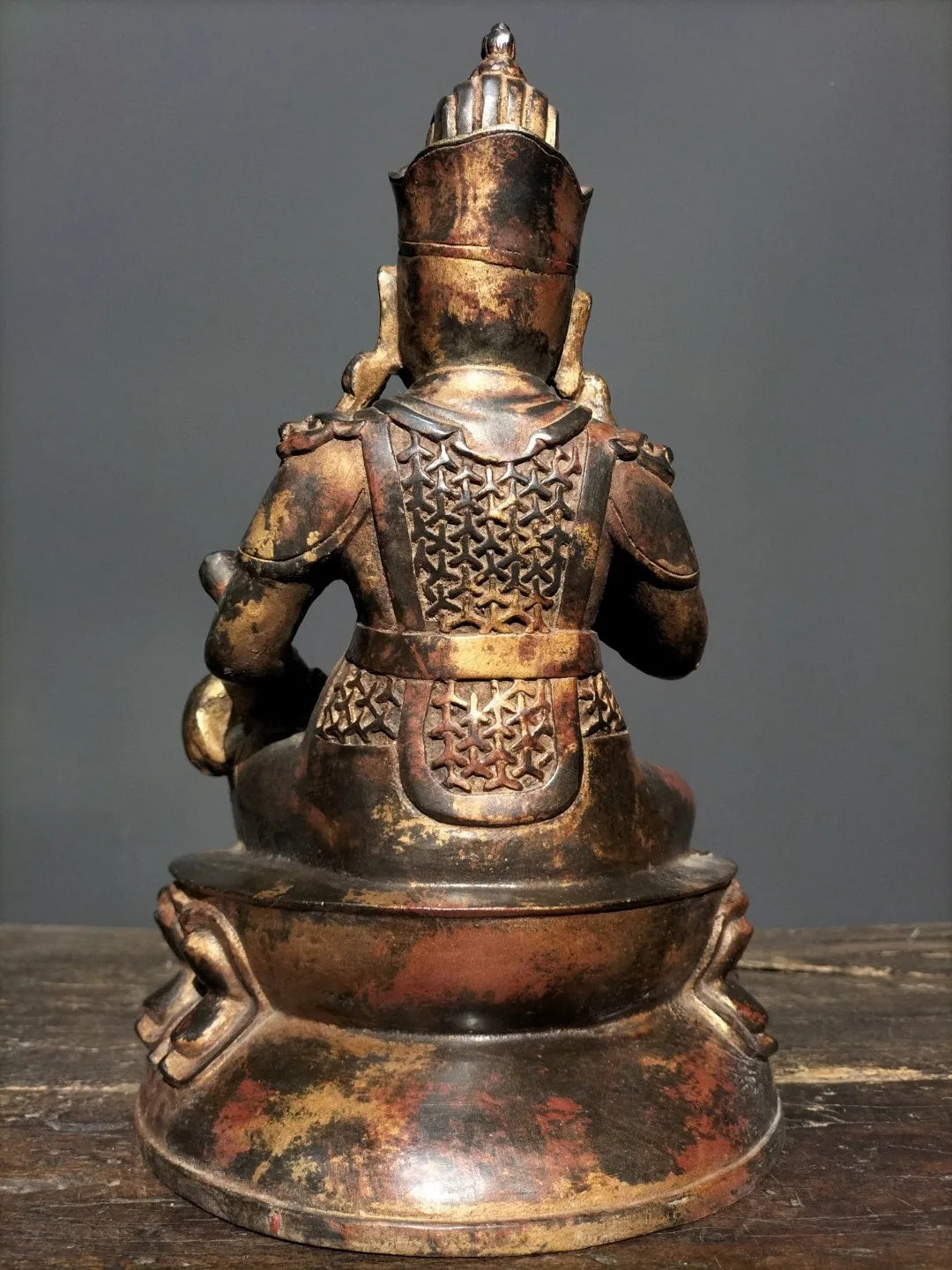 10"Tibetan Temple Collection Old Bronze Cloisonne Enamel lion animal head binaural incense burner worship hall Town house