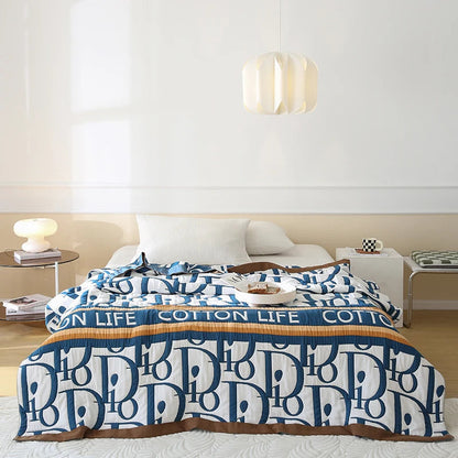 10 layers gauze blanket breathable anti static bed cover sheet active printing pure cotton healthy newly listed soft on sales Buy Our Tea