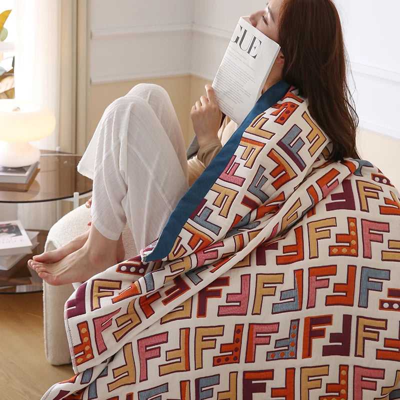 10 layers gauze blanket breathable anti static bed cover sheet active printing pure cotton healthy newly listed soft on sales Buy Our Tea