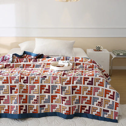 10 layers gauze blanket breathable anti static bed cover sheet active printing pure cotton healthy newly listed soft on sales Buy Our Tea