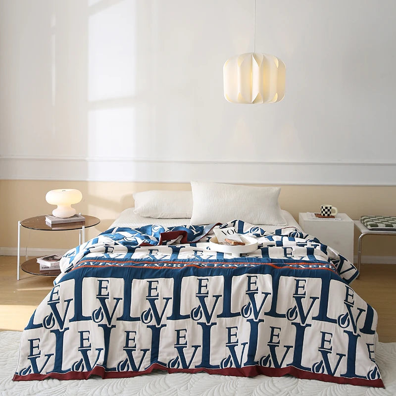 10 layers gauze blanket breathable anti static bed cover sheet active printing pure cotton healthy newly listed soft on sales Buy Our Tea