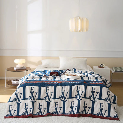 10 layers gauze blanket breathable anti static bed cover sheet active printing pure cotton healthy newly listed soft on sales Buy Our Tea