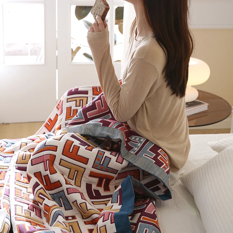 10 layers gauze blanket breathable anti static bed cover sheet active printing pure cotton healthy newly listed soft on sales Buy Our Tea