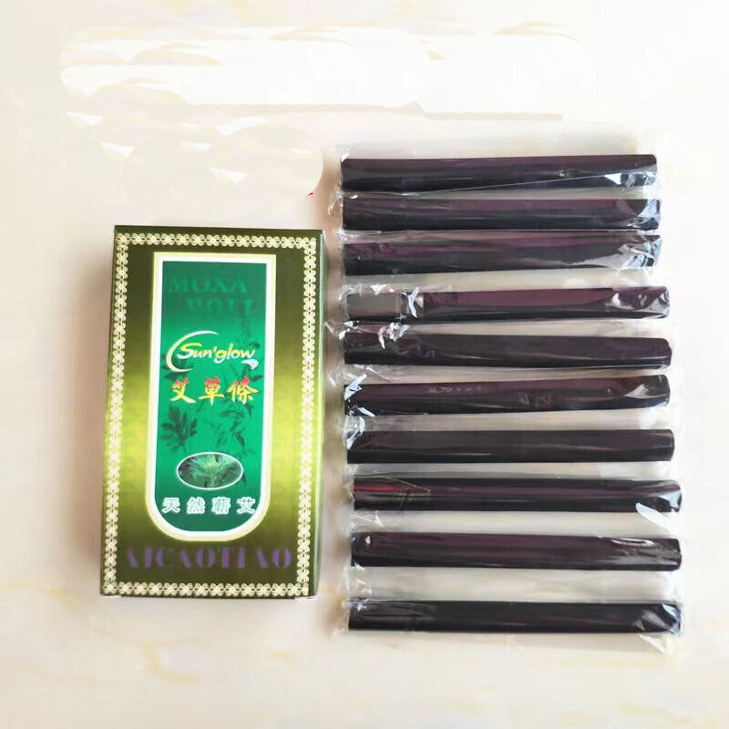 10 pieces/box traditional smokeless Mosha stick Mosha roll moxibustion- Buy Our Tea