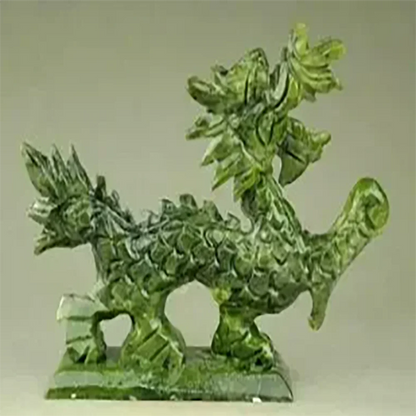 100% Exquisite Natural Jade Handmade Hand-Carved Dragon Statues Desk Decoration Figurines Home Accessories Collection Ornaments