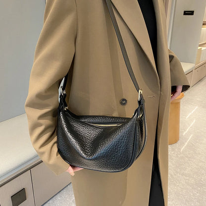 100% Genuine Leather Shoulder Bag Luxury Women's Messenger Bags Crossbody Bags For Women Women Handbag Designer Cowhide Flap Bag