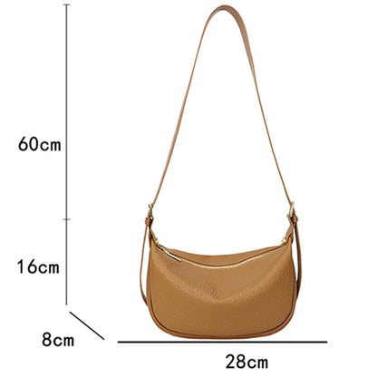 100% Genuine Leather Shoulder Bag Luxury Women's Messenger Bags Crossbody Bags For Women Women Handbag Designer Cowhide Flap Bag