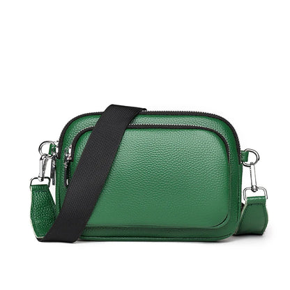 100% Genuine Leather Shoulder Crossbody Bag For Women 2022 Designer 3 Layer Small Female Mobile Phone Bag Fashion Women Handbag
