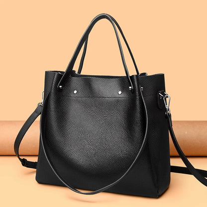 100% Genuine Leather Shoulder Messenger Bags for Women 2023 Large Capacity Cow Leather Ladies Handbags Soft Female Crossbody Sac