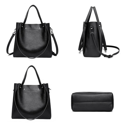100% Genuine Leather Shoulder Messenger Bags for Women 2023 Large Capacity Cow Leather Ladies Handbags Soft Female Crossbody Sac