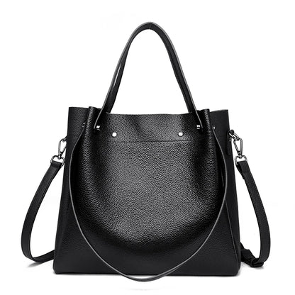 100% Genuine Leather Shoulder Messenger Bags for Women 2023 Large Capacity Cow Leather Ladies Handbags Soft Female Crossbody Sac