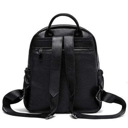 100% Genuine Leather Women Backpacks Designer Large Capacity School Shoulder Bags for Women's Teenage Girls Travel Backpack Sac