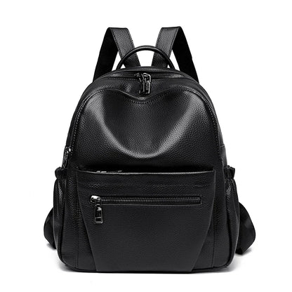 100% Genuine Leather Women Backpacks Designer Large Capacity School Shoulder Bags for Women's Teenage Girls Travel Backpack Sac