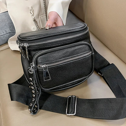 100% Genuine Leather Women Handbags High Quality Cowhide Women's Shoulder Bag New Designer Tote bag Fashion Female Messenger Bag