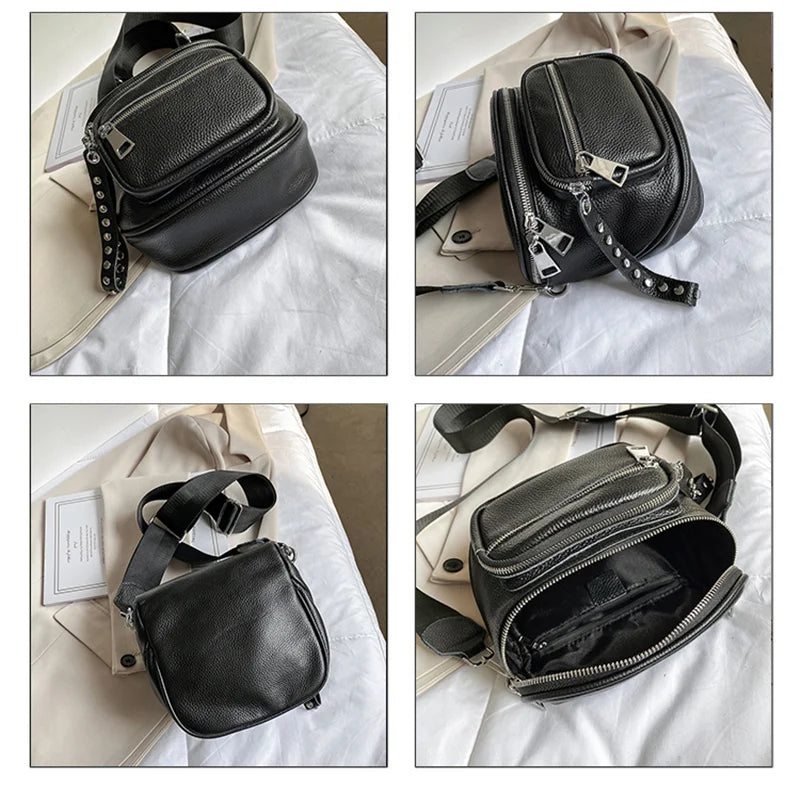 100% Genuine Leather Women Handbags High Quality Cowhide Women's Shoulder Bag New Designer Tote bag Fashion Female Messenger Bag