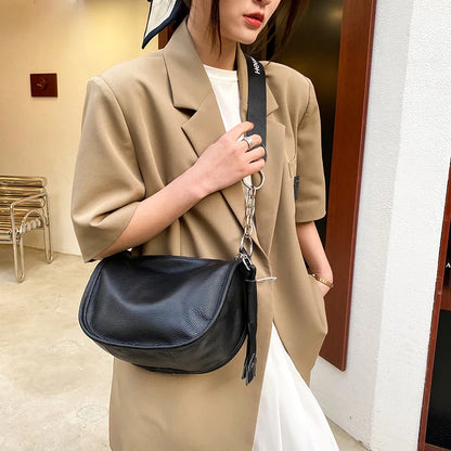 100% Genuine Leather Women Handbags Women's Bag High Quality Cowhide Women Messenger Bag New Luxury Fashion Female Shoulder bags