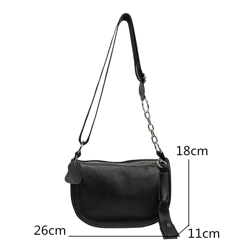100% Genuine Leather Women Handbags Women's Bag High Quality Cowhide Women Messenger Bag New Luxury Fashion Female Shoulder bags