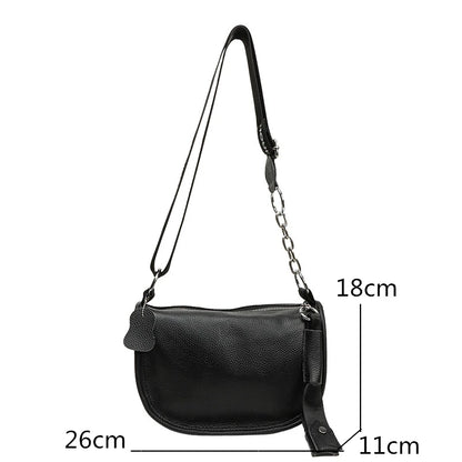 100% Genuine Leather Women Handbags Women's Bag High Quality Cowhide Women Messenger Bag New Luxury Fashion Female Shoulder bags