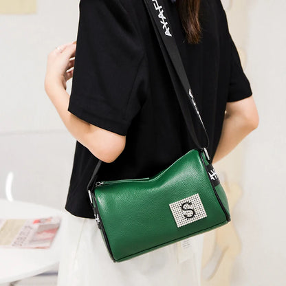 100% Genuine Leather Women Handbags Women's bag High Quality Soft Cowhide Female Shoulder Bag Fashion Luxury Brand Messenger Bag