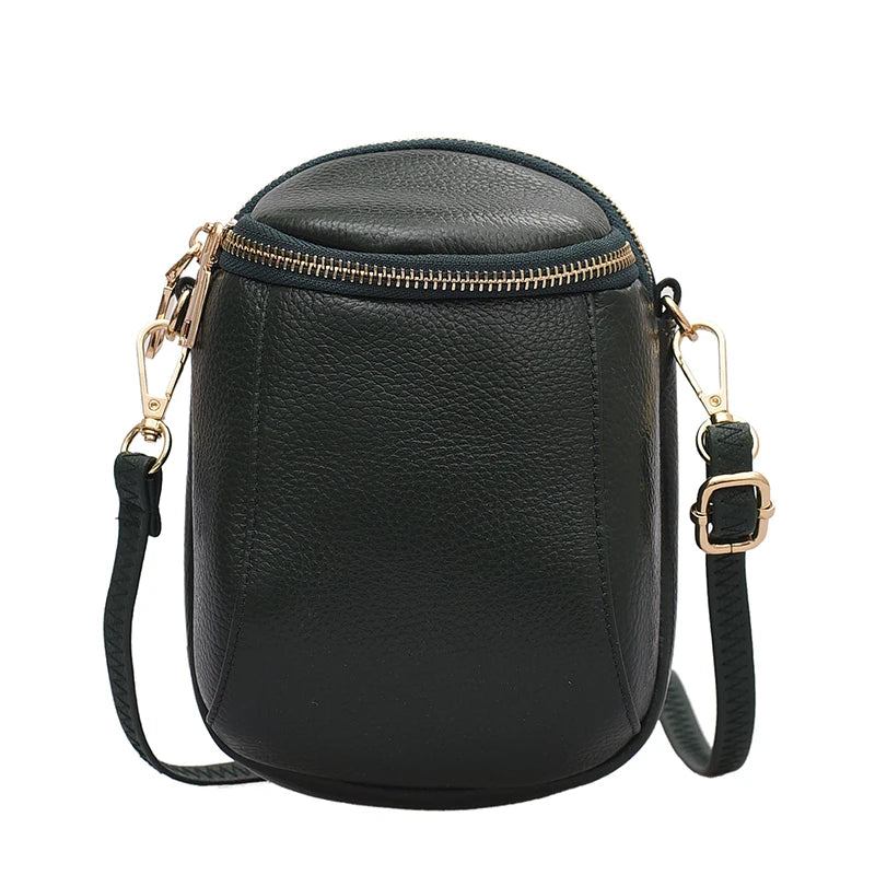 100% Genuine Leather Women Shoulder Bags Fashion Lady Mobile phone bag Designer Cowhide Women Handbags Mini Female Crossbody Bag