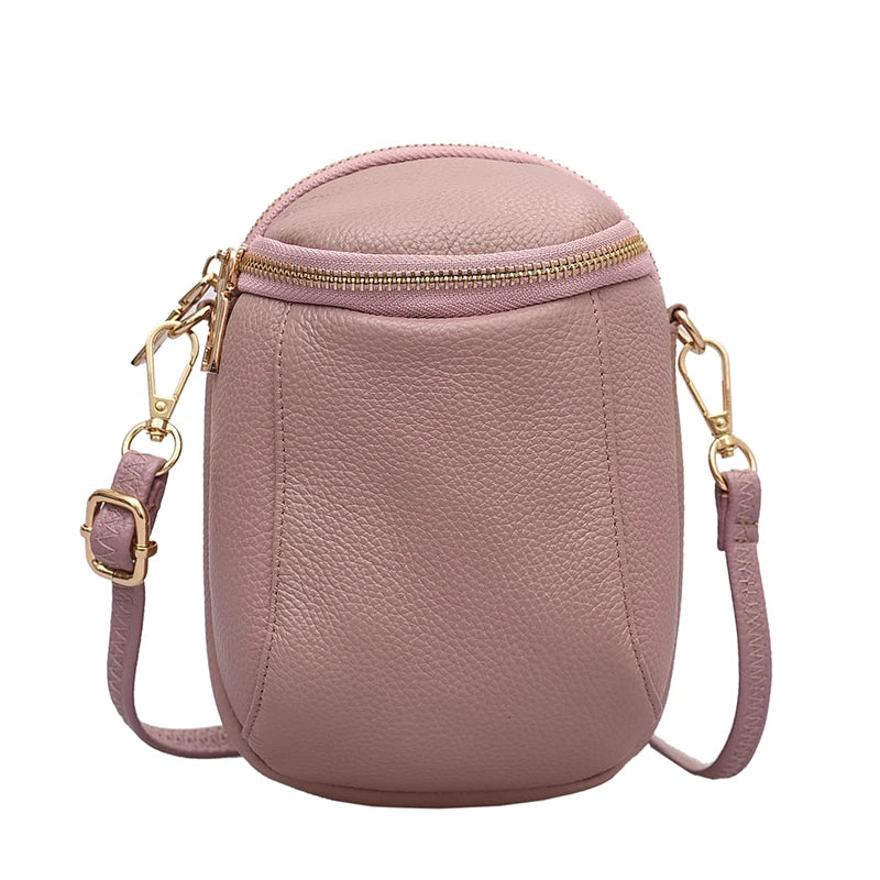 100% Genuine Leather Women Shoulder Bags Fashion Lady Mobile phone bag Designer Cowhide Women Handbags Mini Female Crossbody Bag