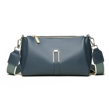 100% Genuine Leather Women's Handbags Fashion Solid Cow Leather Women Shoulder Crossbody Bag Large capacity Female Messenger Sac