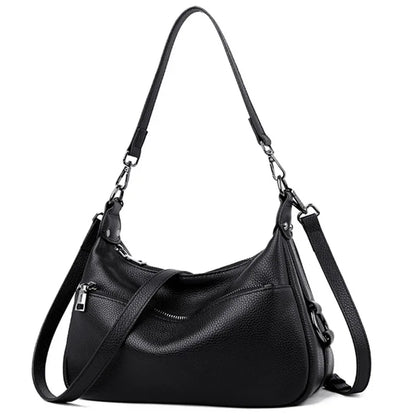 100% Soft Genuine Leather Luxury Handbags Women Bags Designer Shoulder Crossbody Bag For Women 2023 Large Casual Female Tote Sac