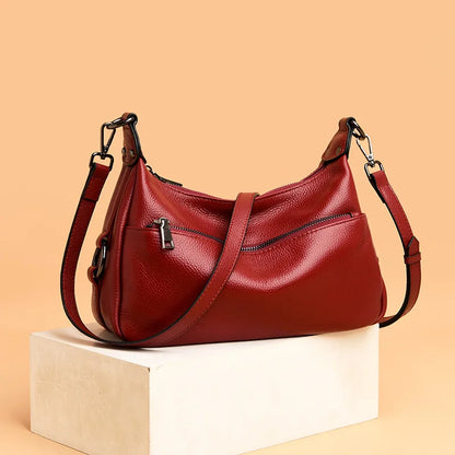 100% Soft Genuine Leather Luxury Handbags Women Bags Designer Shoulder Crossbody Bag For Women 2023 Large Casual Female Tote Sac