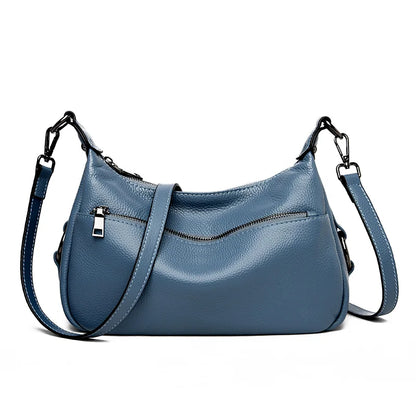 100% Soft Genuine Leather Luxury Handbags Women Bags Designer Shoulder Crossbody Bag For Women 2023 Large Casual Female Tote Sac