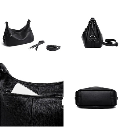 100% Soft Genuine Leather Luxury Handbags Women Bags Designer Shoulder Crossbody Bag For Women 2023 Large Casual Female Tote Sac